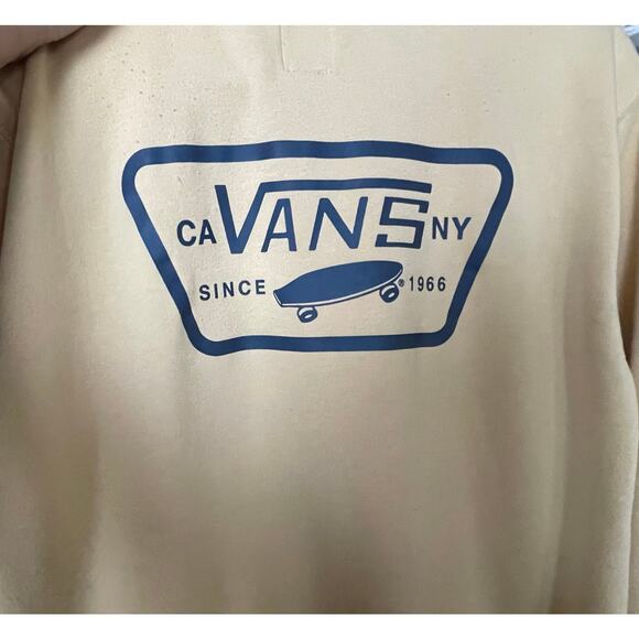 Vans Sweatshirt Hoodie Yellow Unisex Size Medium - Picture 6 of 8